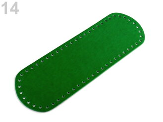 Kožené dno na kabelku 30x10 cm - zelená 14