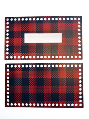 Set na servítky obdĺžnik 25x14cm - Black & Red 613