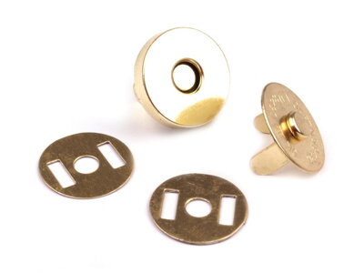 Zapínanie magnet 18 mm - zlatá
