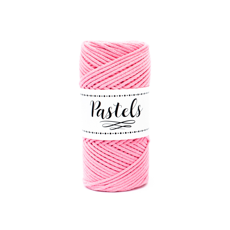 Bavlnený špagát PASTELS 3mm - ružová 15